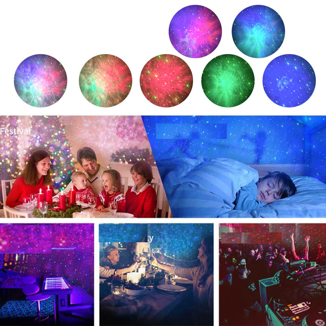 Barevný LED projektor galaxie a mlhoviny