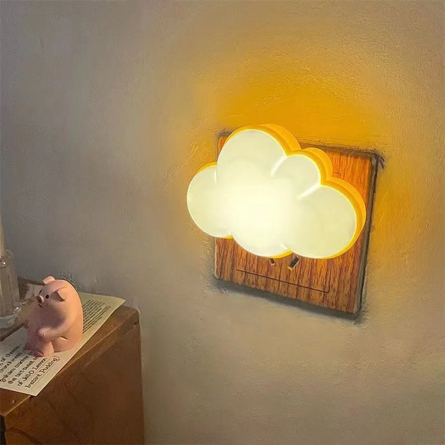 Dětské noční světlo do zásuvky mrak