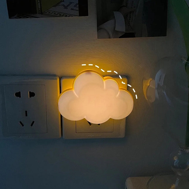 Dětské noční světlo do zásuvky mrak