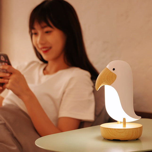 Dekorativní LED noční světlo tvaru ptáka