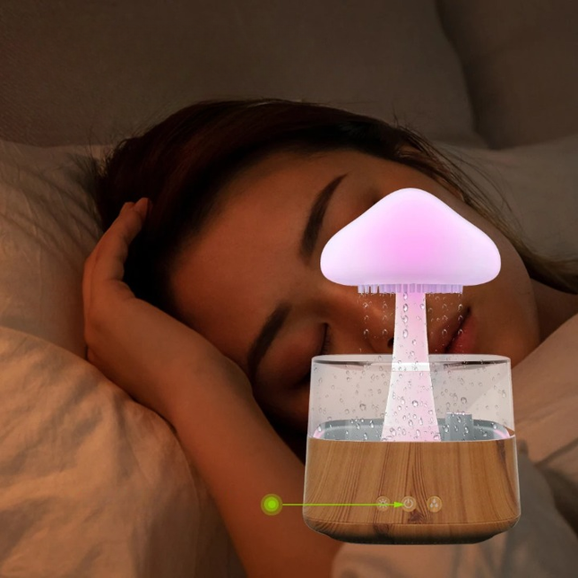 Aroma difuzér a lampička v designu houby