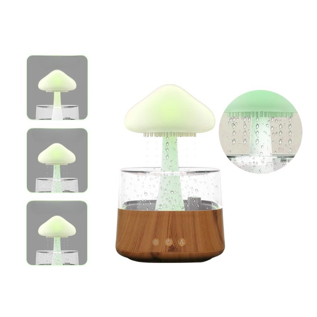 Aroma difuzér a lampička v designu houby