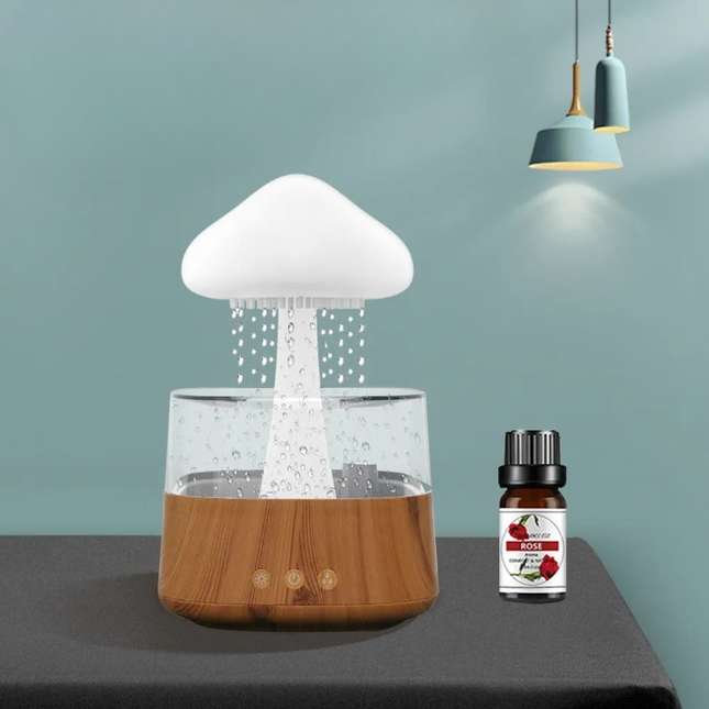 Aroma difuzér a lampička v designu houby