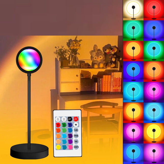 Lampa projektor duha západ slunce