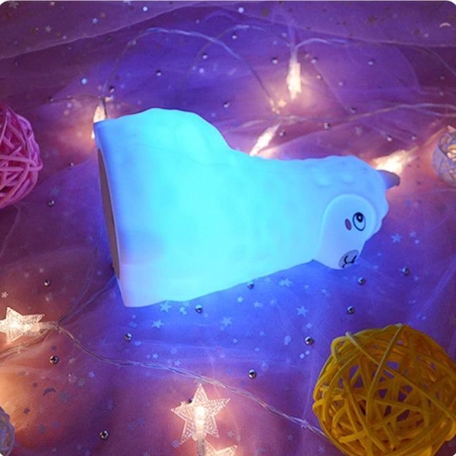 Silikonová noční lampička alpaka s dotykem