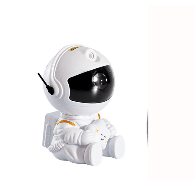 Bílý astronaut s hvězdou projektor oblohy