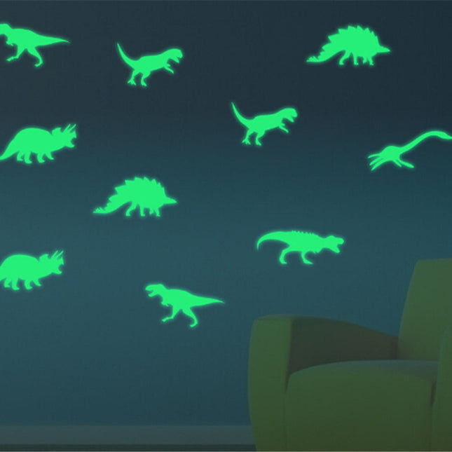 Svítící samolepky na zeď dinosauři