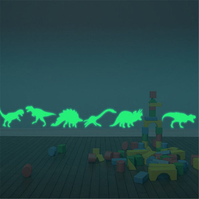Svítící samolepky na zeď dinosauři