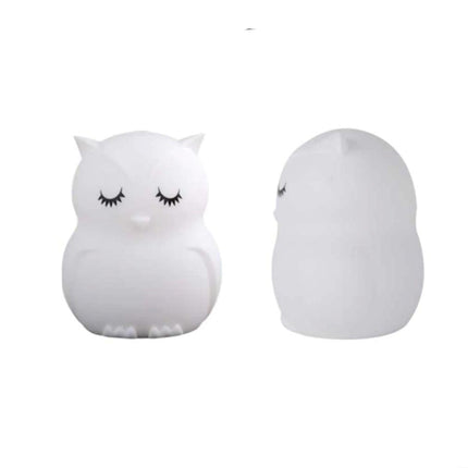 Dobíjecí dětská lampička sova s ovladačem