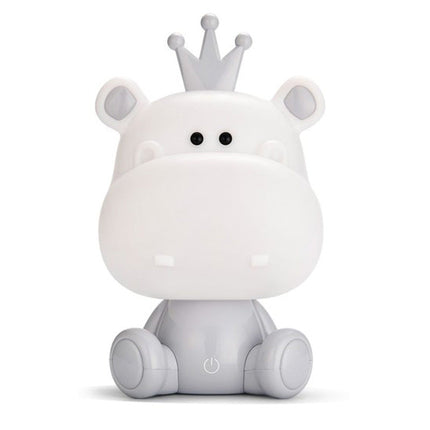 Dětská noční lampička hroch LED USB