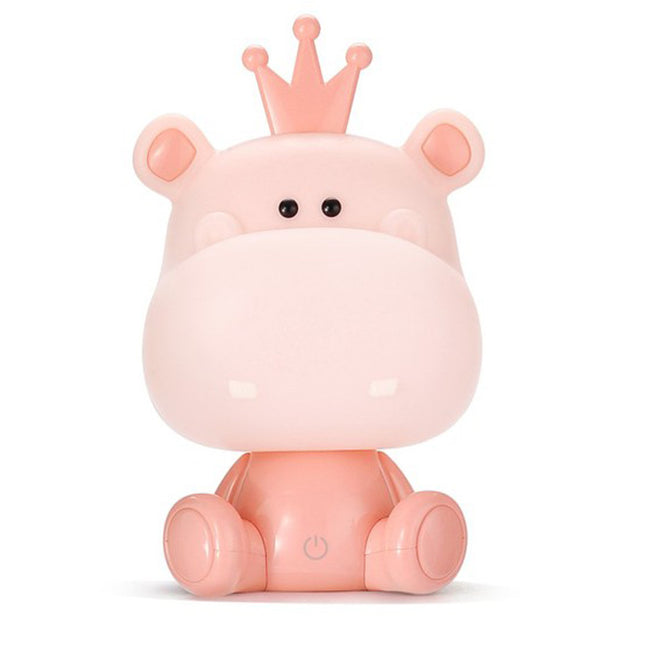 Dětská noční lampička hroch LED USB