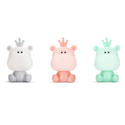 Dětská noční lampička hroch LED USB