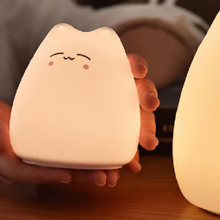 Silikonová noční lampička roztomilé koťátko