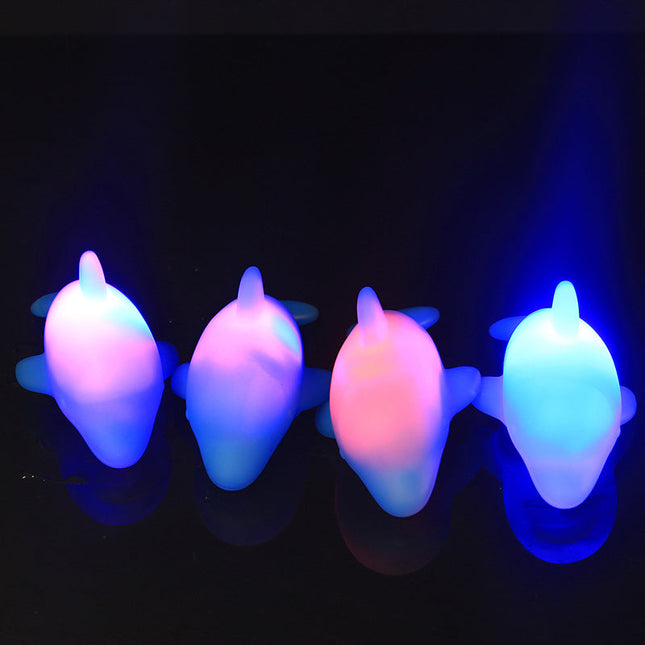 Svítící LED delfín do vany pro děti