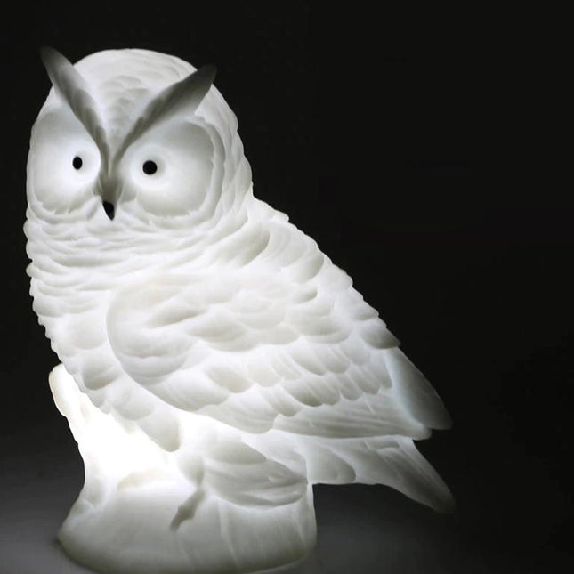 Silikonová noční lampička sova na stůl