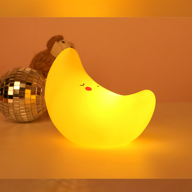 Dětská LED noční lampička měsíc