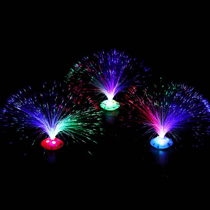 Duhová lampa z optických vláken