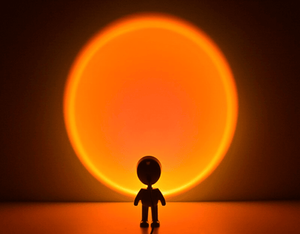 Robotický LED projektor západu slunce