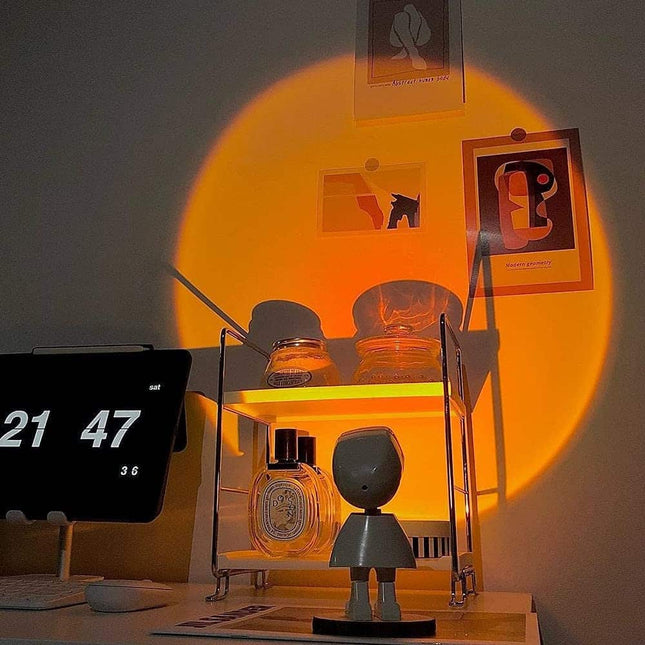 Robotický LED projektor západu slunce