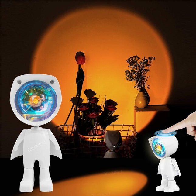 Robotický LED projektor západu slunce