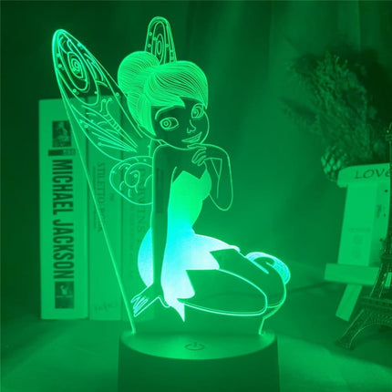 3D stolní LED lampička víla Zvonilka