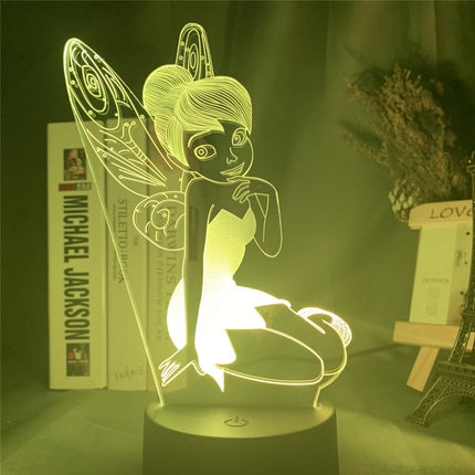 3D stolní LED lampička víla Zvonilka