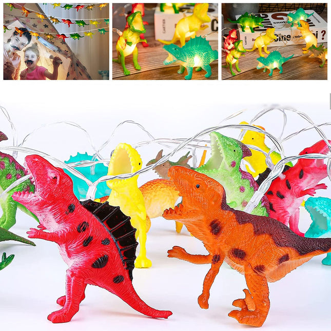 Dinosauří světelný řetěz s 10 LED