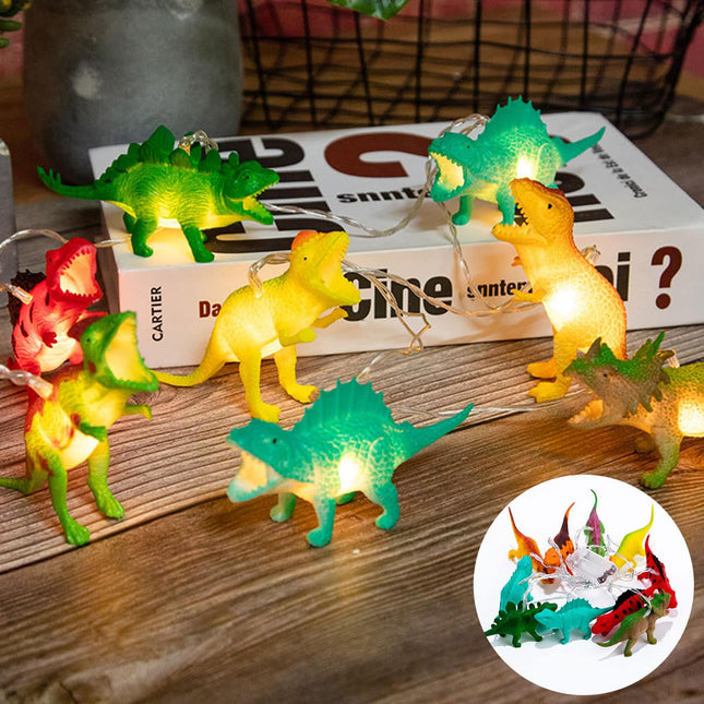 Dinosauří světelný řetěz s 10 LED