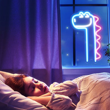 Dekorativní neonová lampa dinosaurus pro děti