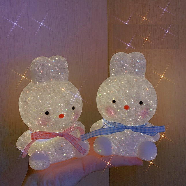 Dětská silikonová lampička roztomilý zajíček