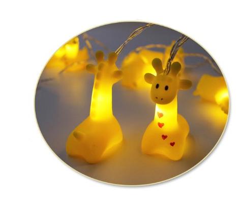 Dekorační LED řetěz do pokoje žirafy