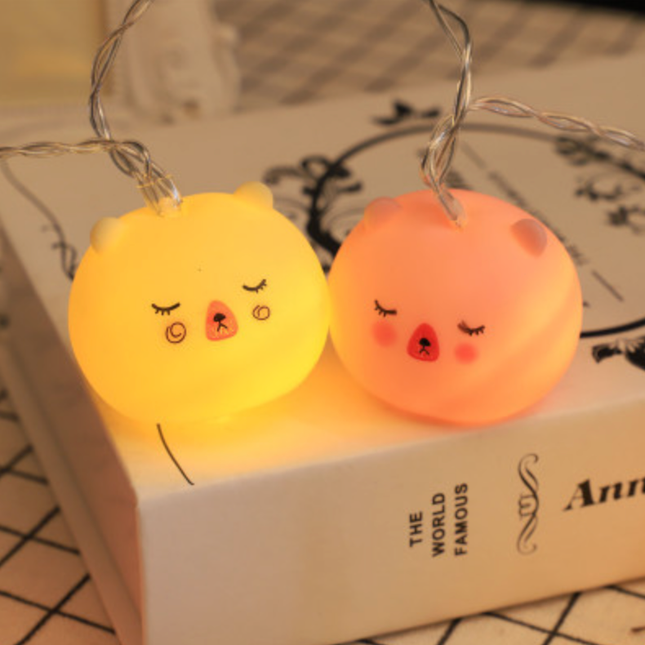 Dětský světelný řetěz s medvídky