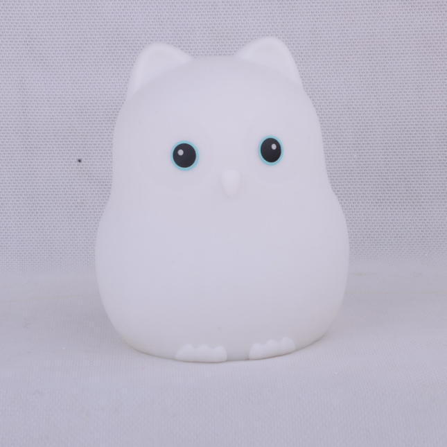 Silikonová lampička sova s ovladačem