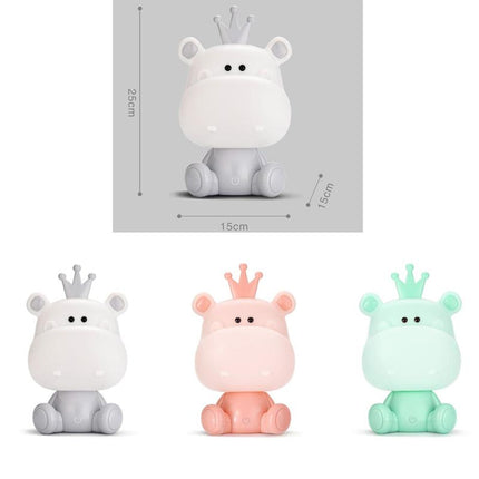 Dětská dotyková noční lampička hroch