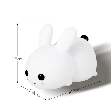 Dotyková silikonová lampička zajíček pro děti