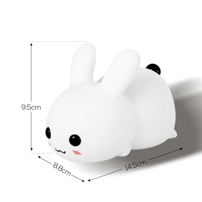 Dotyková silikonová lampička zajíček pro děti