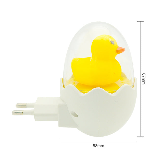 Žlutá LED lampička káčátko s ovladačem