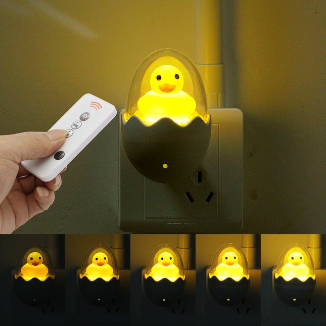 Žlutá LED lampička káčátko s ovladačem