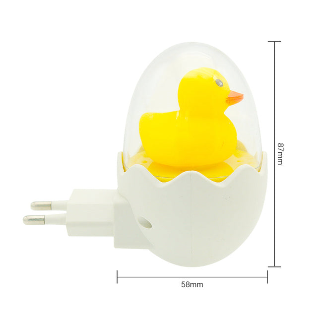 Žlutá LED lampička káčátko s ovladačem