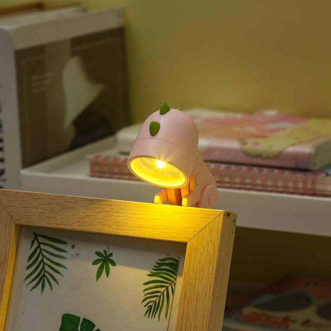 Nastavitelná LED lampička na čtení dinosaurus