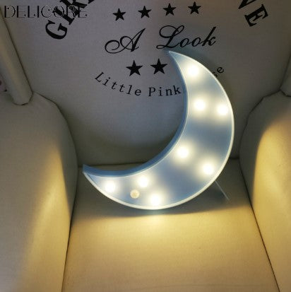 Dekorativní LED lampa ve tvaru měsíce