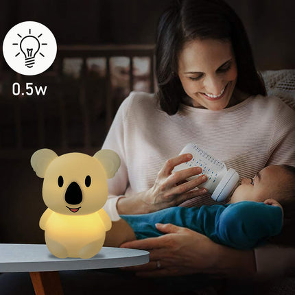 Silikonová noční lampička koala pro děti