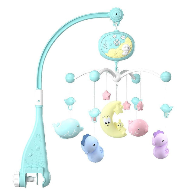 Dětský hrající kolotoč nad postýlku se světlem