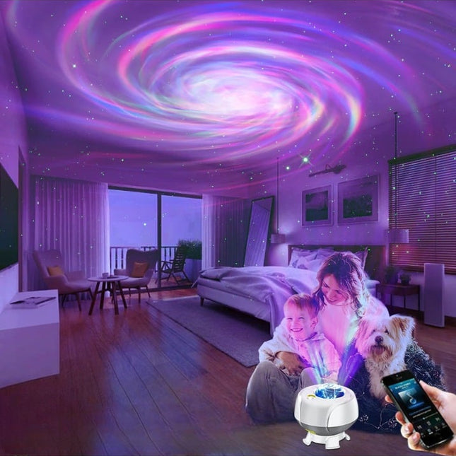 Bluetooth projektor galaxie s reproduktorem