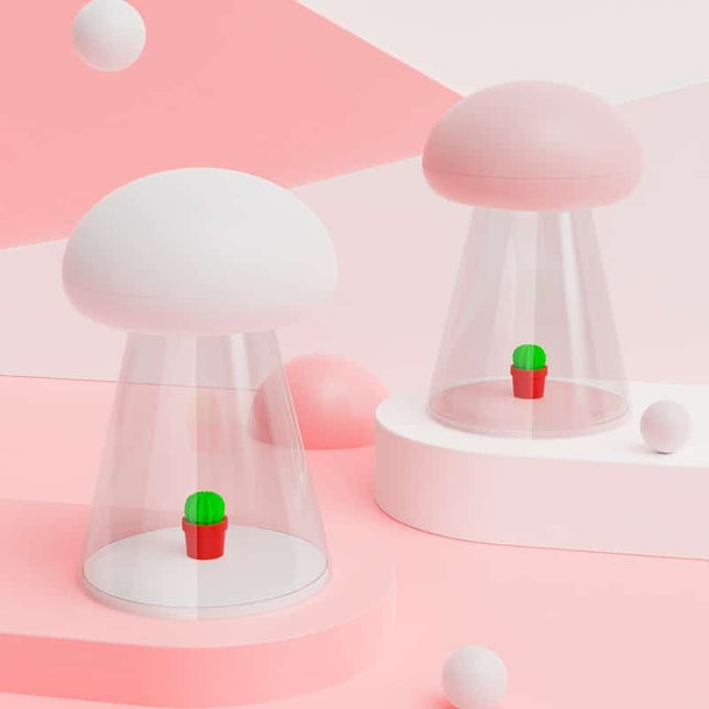 Dotyková hudební noční lampička houba