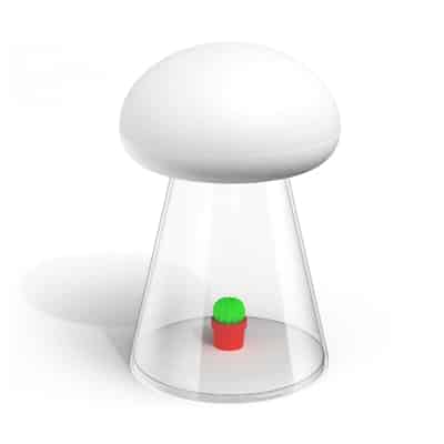 Dotyková hudební noční lampička houba