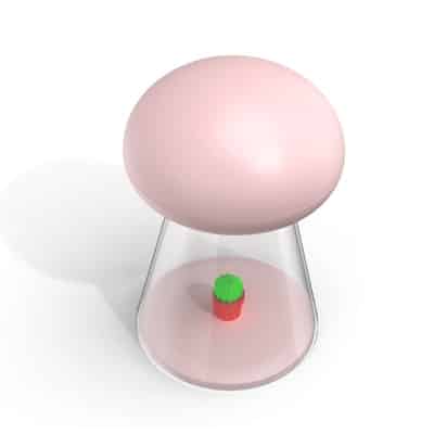 Dotyková hudební noční lampička houba