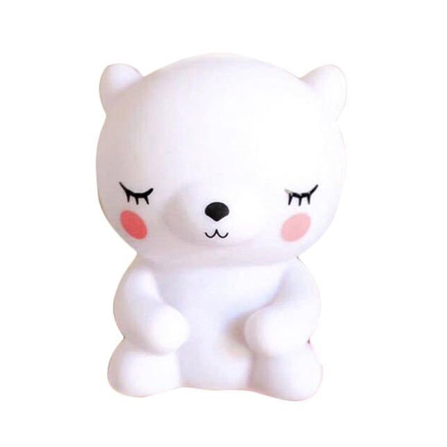 Silikonové noční světlo medvídek pro miminka