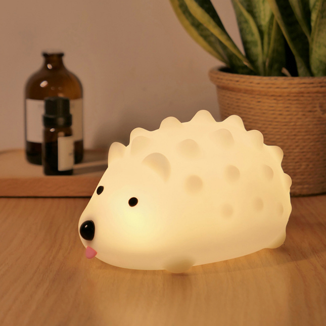 Nabíjecí silikonová lampička ježek