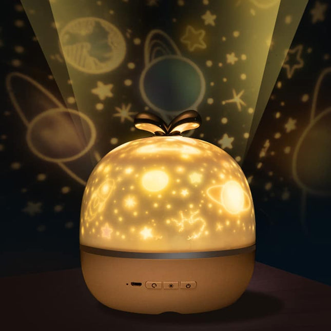 Lampa projektor jablko s Bluetooth reproduktorem